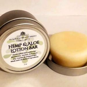 Hand Crafted Hemp & Aloe Lotion Bar